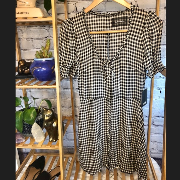 Reformation gingham Paige dress - Picture 2 of 3